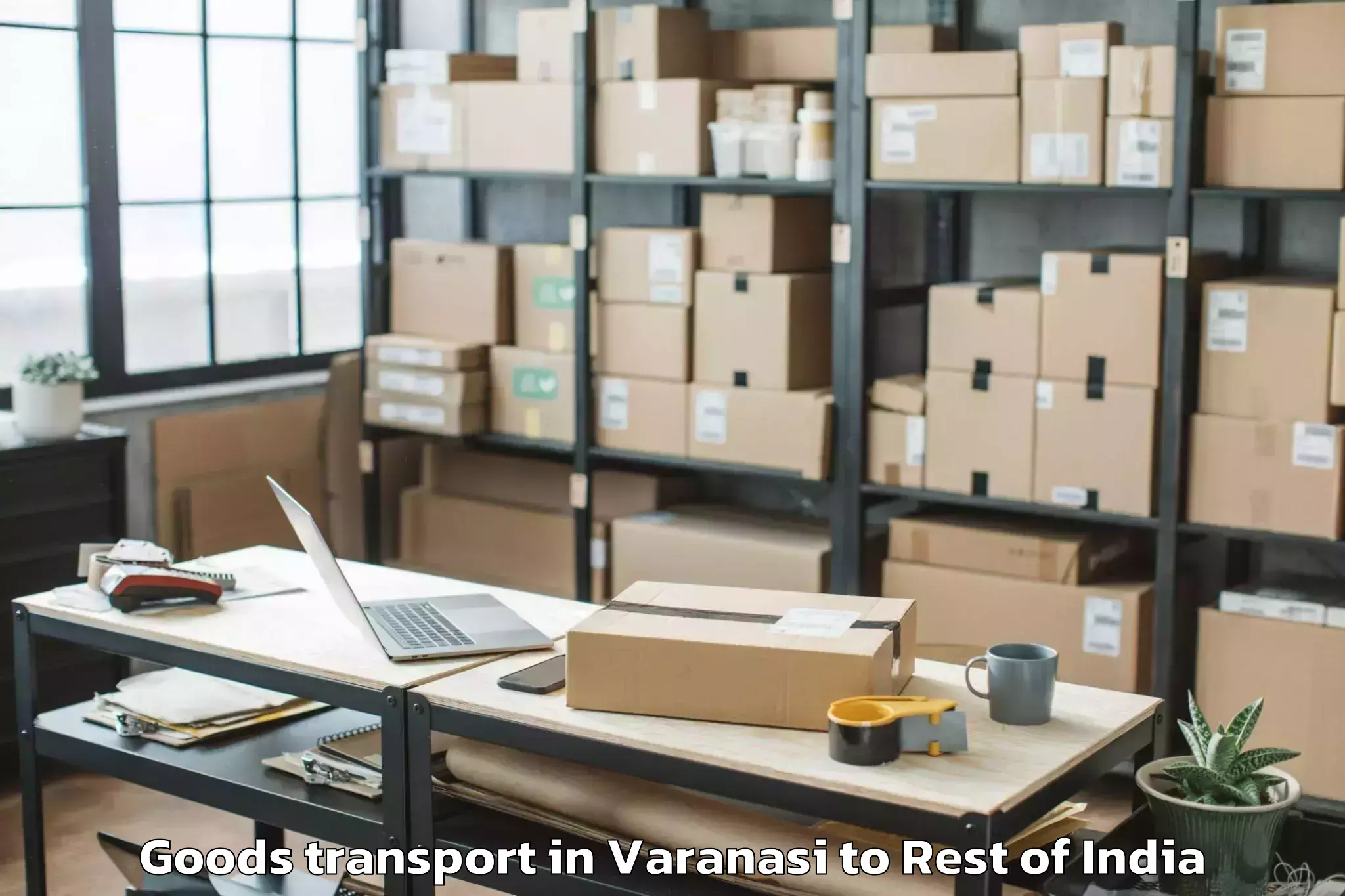 Varanasi to Kreeri Goods Transport Booking